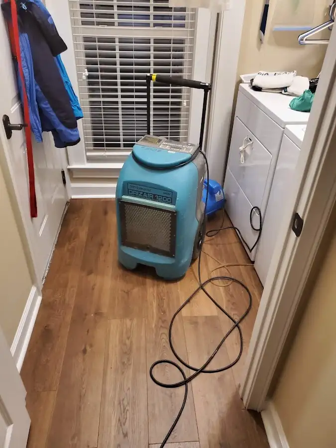 Commercial dehumidifier deployed for Flood Damage Cleanup in Port Angeles