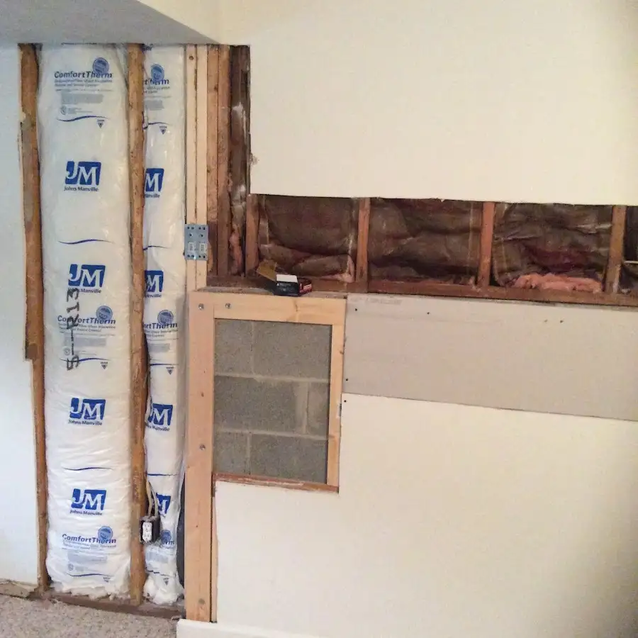 Wall insulation replacement during Contents Cleaning & Restoration in Port Angeles